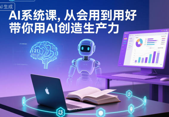 AI系统课,从会用到用好,带你用AI创造生产力-智云网创 - 网创副业项目资源站