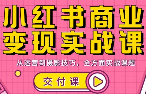 饭饭老师·小红书商业变现实战课-智云网创 - 网创副业项目资源站