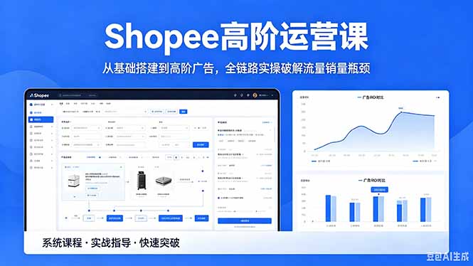 Shopee高阶运营课-2026年5月更新，从基础搭建到高阶广告，全链路实操破解流量销量瓶颈-智云网创 - 网创副业项目资源站