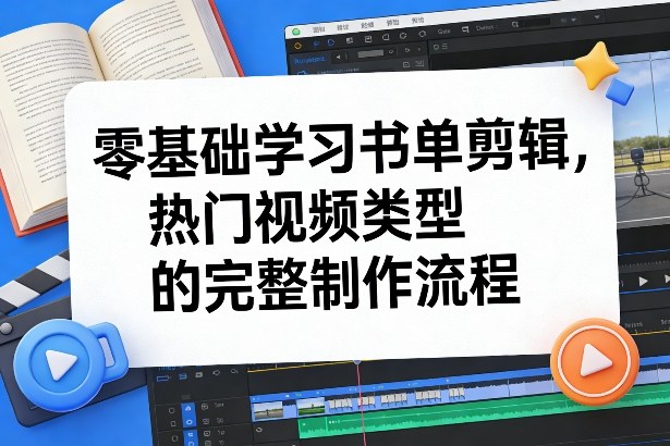零基础学习书单剪辑,热门视频类型的完整制作流程(更新2026)-智云网创 - 网创副业项目资源站