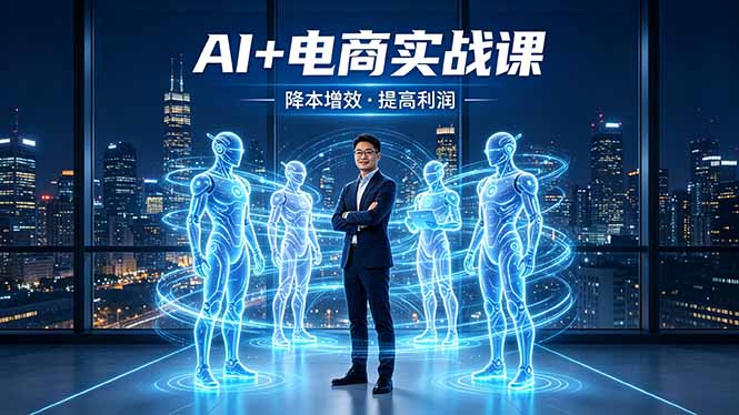 AI+电商实战课，1人+N个AI 智能体，把SOP变AI员工，实现降本增效提高利润-智云网创 - 网创副业项目资源站