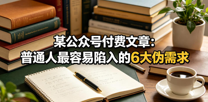 某公众号付费文章：普通人最容易陷入的6大伪需求-智云网创 - 网创副业项目资源站