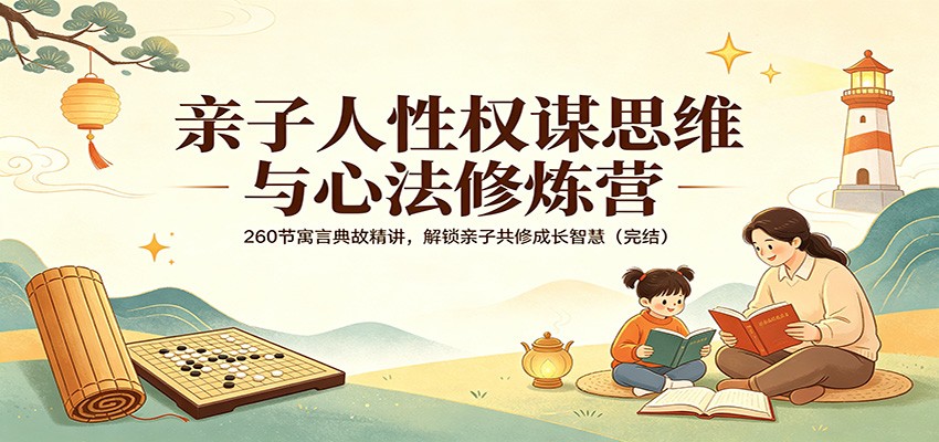 亲子人性权谋思维与心法修炼营：260节寓言典故精讲，解锁亲子共修成长智慧（完结）-智云网创 - 网创副业项目资源站