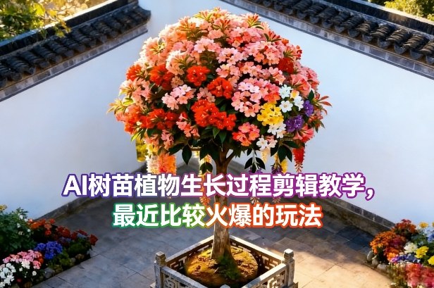 AI树苗植物生长过程剪辑教学，最近比较火爆的玩法-智云网创 - 网创副业项目资源站