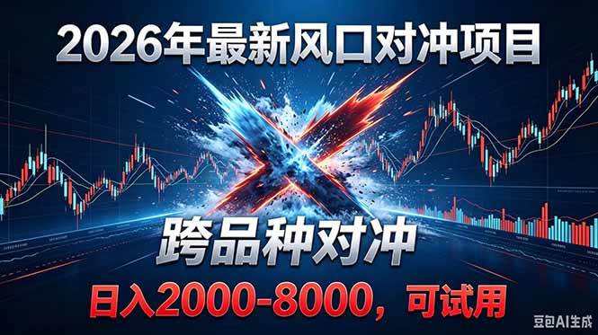 (18827期)2026创业新风口!最新对冲!跨品种对冲!日收益2000-6000+-智云网创 - 网创副业项目资源站