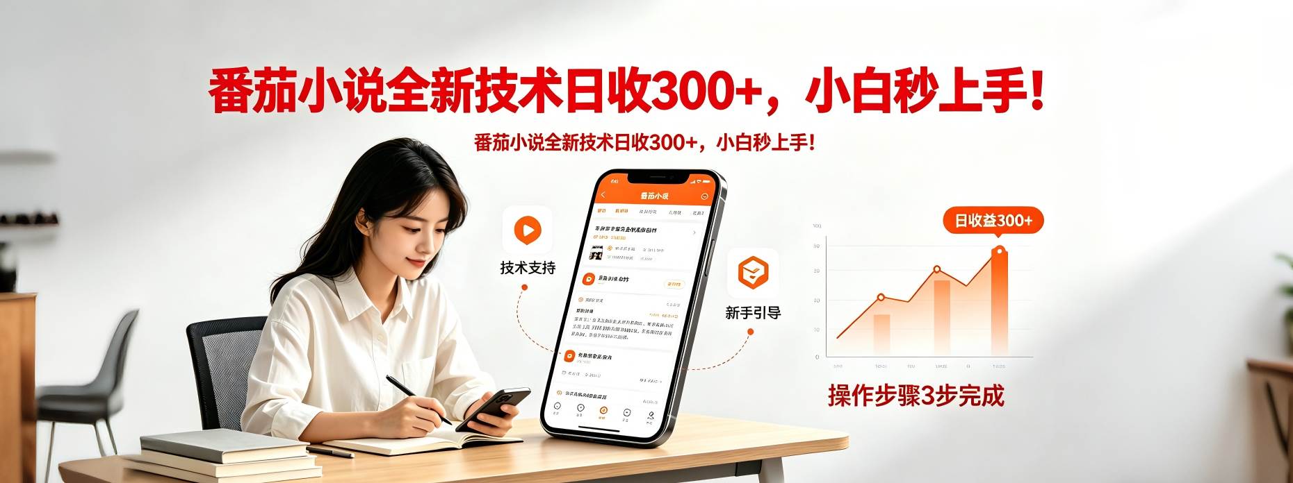(18392期)番茄小说全新技术全新玩法!无脑日收300+-智云网创 - 网创副业项目资源站