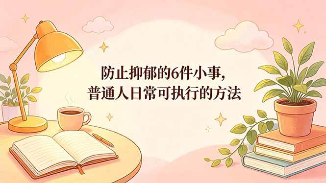 (18385期)付费文章:防止抑郁的6件小事,普通人日常可执行的方法-智云网创 - 网创副业项目资源站
