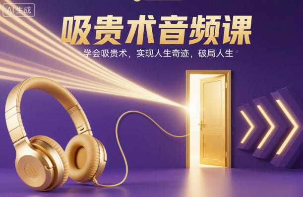 吸贵术音频课,学会吸贵术,实现人生奇迹,破局人生-智云网创 - 网创副业项目资源站