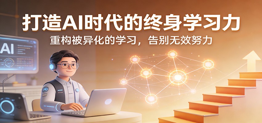 打造AI时代的终身学习力:重构被异化的学习,告别无效努力-智云网创 - 网创副业项目资源站