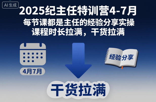 2025纪主任特训营4-7月，每节课都是主任的经验分享实操，课程时长拉满，干货拉满-智云网创 - 网创副业项目资源站