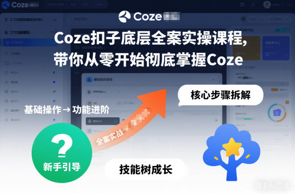 Coze扣子底层全案实操课程,带你从零开始彻底掌握Coze(更新3月)-智云网创 - 网创副业项目资源站