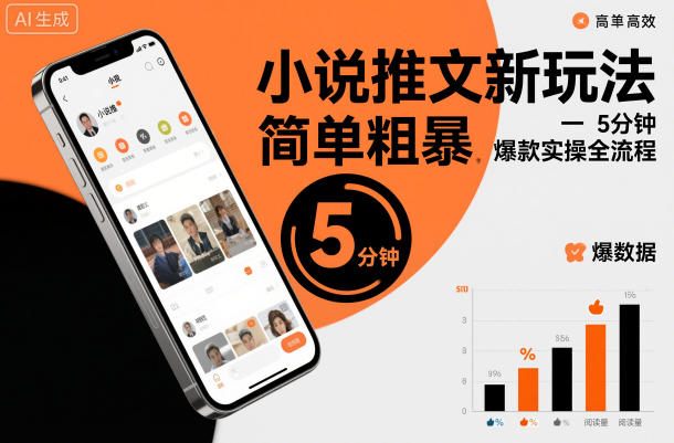 小说推文新玩法，简单粗爆，5分种一个爆款实操全流程-智云网创 - 网创副业项目资源站