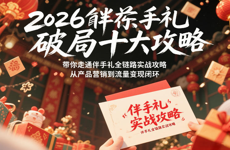 2026伴手礼破局十大攻略,带你走通伴手礼全链路实战攻略,从产品营销到流量变现闭环-智云网创 - 网创副业项目资源站