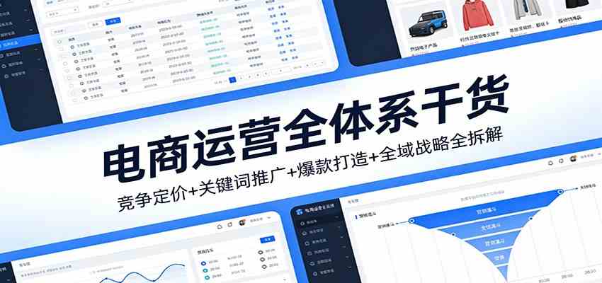 电商运营全体系干货,竞争定价+关键词推广+爆款打造+全域战略全拆解-智云网创 - 网创副业项目资源站