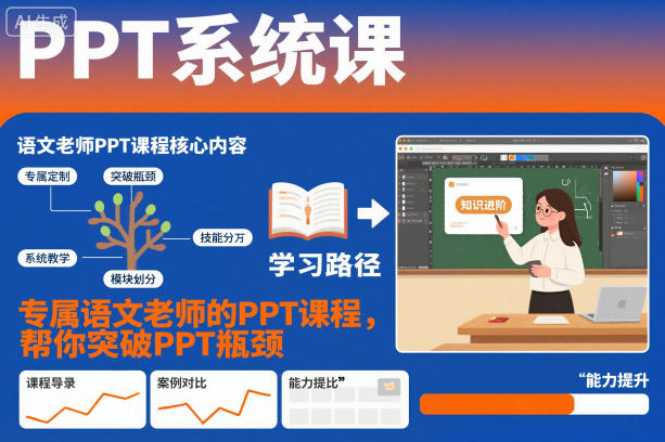 PPT系统课，专属语文老师的PPT课程，帮你突破PPT瓶颈-智云网创 - 网创副业项目资源站