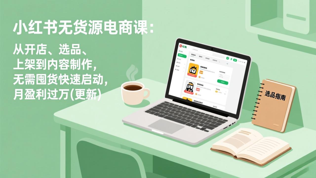 小红书无货源电商课(3月更新-智云网创 - 网创副业项目资源站