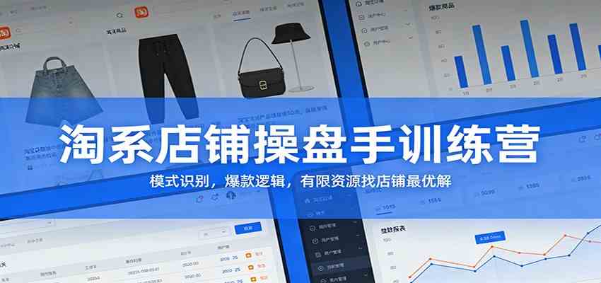 淘系店铺操盘手训练营:模式识别,爆款逻辑,有限资源找店铺最优解-智云网创 - 网创副业项目资源站