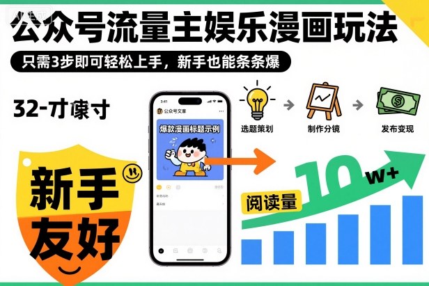 ‍‬⁢‍⁡‍‍⁡⁣⁤‍‬⁡⁣⁢⁣‍⁣‌‌⁢⁡⁡‌⁢⁣⁢⁢‌⁣‬⁣‬‬⁣⁢⁢⁣公众号流量主娱乐漫画玩法，只需3步即可轻松上手，新手也能条条爆-智云网创 - 网创副业项目资源站