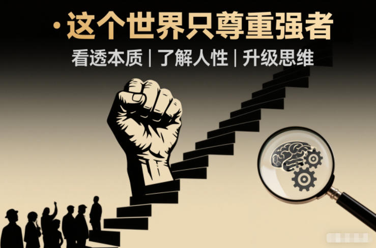 开悟1.0:这个世界只尊重强者,看透本质-了解人性-升级思维-智云网创 - 网创副业项目资源站
