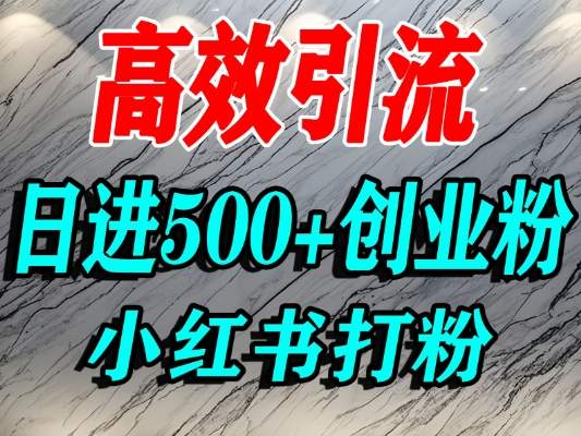 怎么打创业粉?小红书预算3000项目推荐引流精准创业粉,单人操作日引500+精准创业粉-智云网创 - 网创副业项目资源站