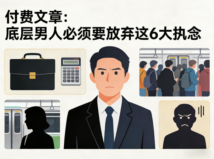 付费文章:底层男人必须要放弃这6大执念-智云网创 - 网创副业项目资源站