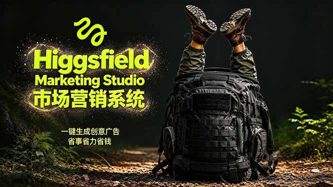AI广告工作流实战：从脚本到画面用Higgsfield完成，商家也能做品牌视频，省万元成本！附提示词-智云网创 - 网创副业项目资源站