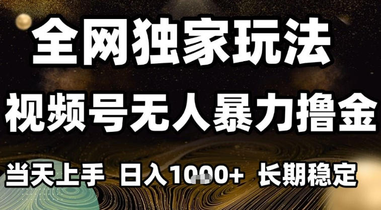 年底最新独家视频号无人直播撸礼物，小白也能轻松日入1k+，长期稳定，可批量复制【揭秘】-智云网创 - 网创副业项目资源站