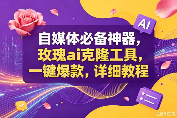 （18977期）玫瑰ai克隆工具，一键爆款ai神器，自媒体的必备工具，50多个功能，详细教程-智云网创 - 网创副业项目资源站