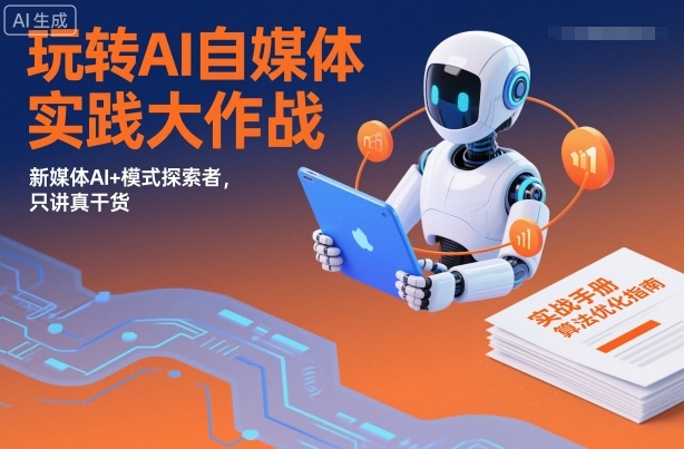 玩转AI自媒体实践大作战,新媒体AI+模式探索者,只讲真干货-智云网创 - 网创副业项目资源站