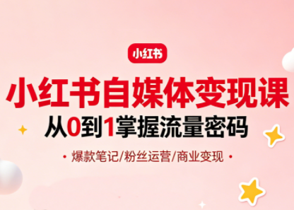 大漂亮·小红书自媒体变现课-智云网创 - 网创副业项目资源站