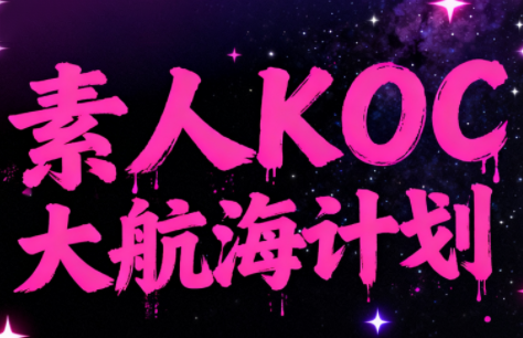 超萌素人KOC大航海计划-智云网创 - 网创副业项目资源站