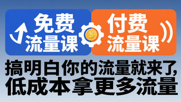 拼多多免费流量课+付费流量课，搞明白你的流量就来了，低成本拿更多流量-智云网创 - 网创副业项目资源站
