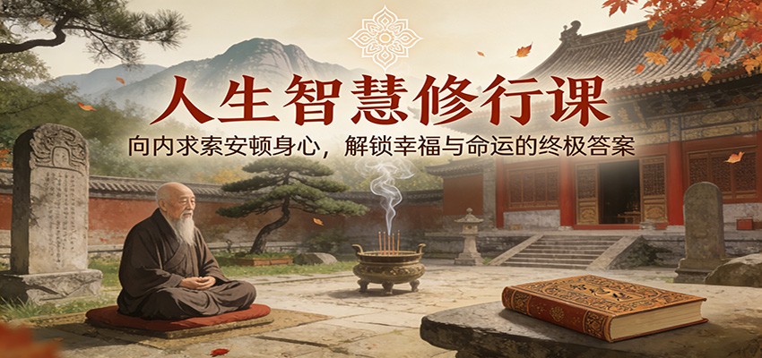 人生智慧修行课：向内求索安顿身心，解锁幸福与命运的终极答案-智云网创 - 网创副业项目资源站
