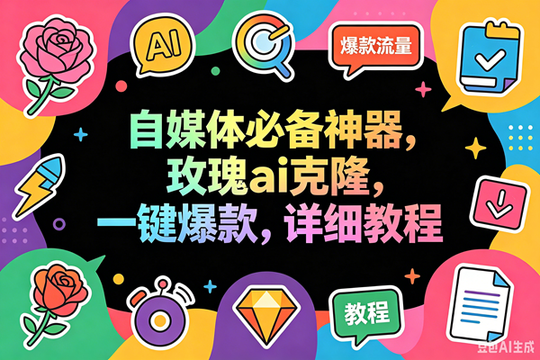 （18563期）玫瑰克隆工具，一键ai神器，爆款工具，自媒体必备，60多个功能详细教程-智云网创 - 网创副业项目资源站