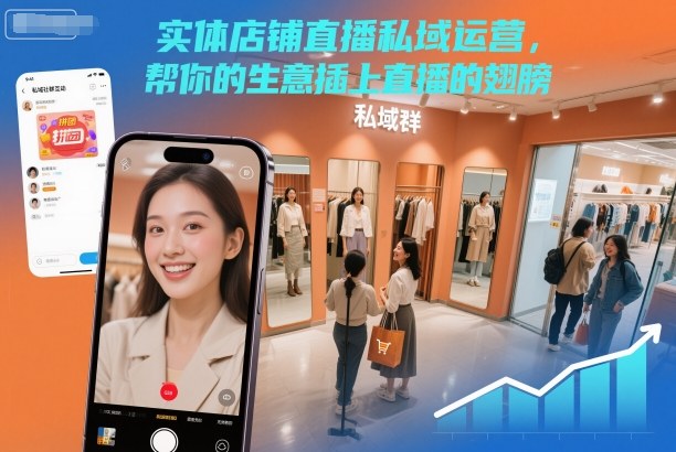 实体店铺直播私域运营，帮你的生意插上直播的翅膀-智云网创 - 网创副业项目资源站