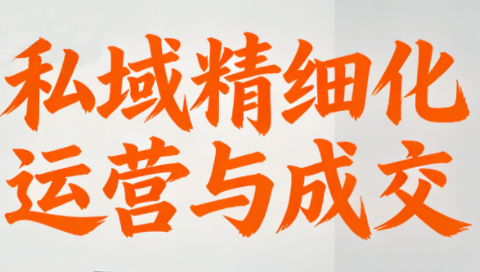 楚老师·私域精细化运营与成交-智云网创 - 网创副业项目资源站