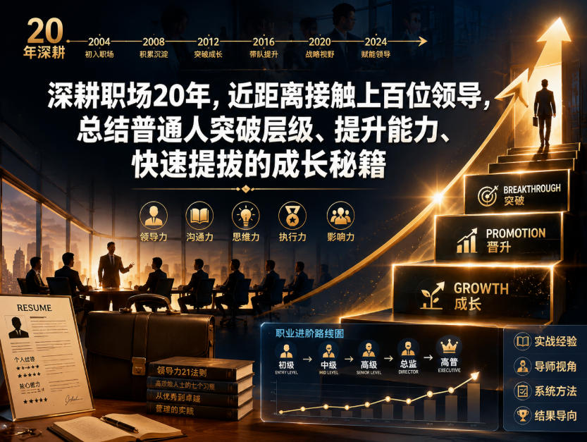 付费文章:深耕职场20年,近距离接触上百位领导,总结普通人突破层级、提升能力、快速提拔的成长秘籍(全网独家干货)-智云网创 - 网创副业项目资源站