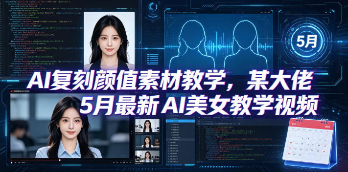 AI复刻颜值素材教学,某大佬5月最新AI美女教学视频,内含4月好物复刻教学-智云网创 - 网创副业项目资源站