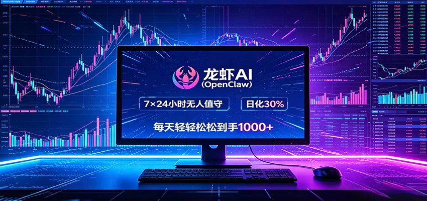 龙虾AI(OpenClaw)全自动挂机，智能操控电脑高效执行任务，每天轻松到手四位数-智云网创 - 网创副业项目资源站