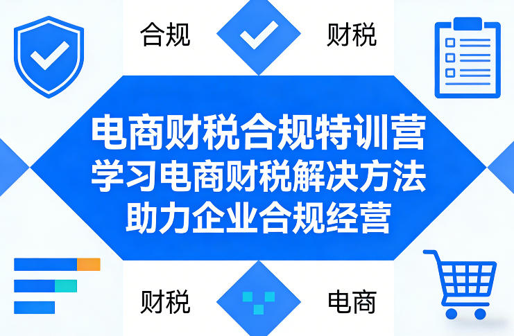 电商财税合规特训营，学习电商财税解决方法，助力企业合规经营-智云网创 - 网创副业项目资源站