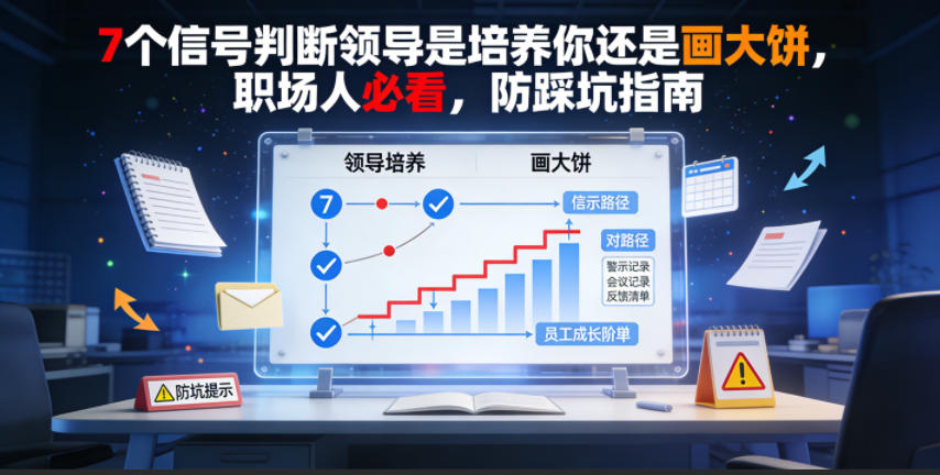 付费文章：7个信号判断领导是培养你还是画大饼，职场人必看，防踩坑指南-智云网创 - 网创副业项目资源站