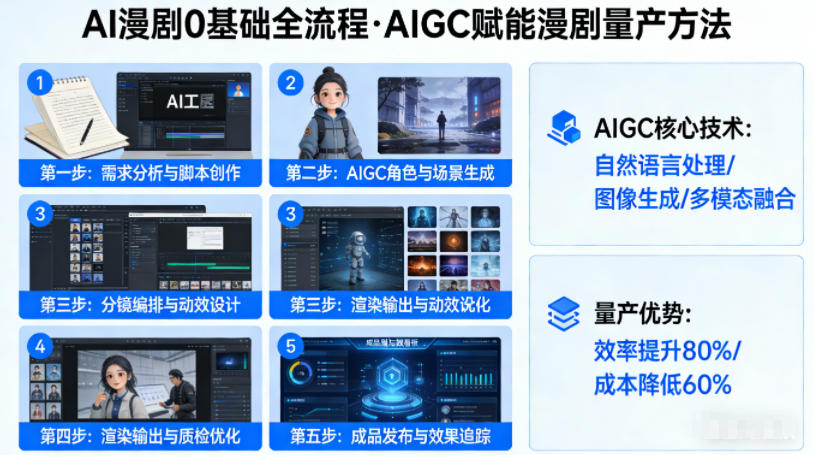 AI漫剧0基础全流程，快速掌握AIGC赋能的漫剧量产方法-智云网创 - 网创副业项目资源站