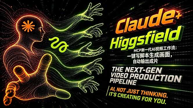 Claude+Higgsfield MCP新一代AI视频工作流:一键写脚本生成画面,自动输出成片-智云网创 - 网创副业项目资源站