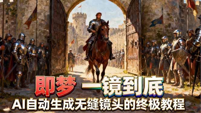 即梦AI一镜到底终极教程，智能补帧+运镜技巧，AI自动生成无缝丝滑长镜头高效出片-智云网创 - 网创副业项目资源站