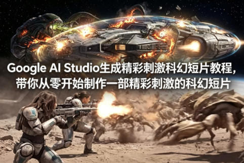 Google AI Studio生成精彩刺激科幻短片教程，带你从零开始制作一部精彩刺激的科幻短片【双语字幕】-智云网创 - 网创副业项目资源站