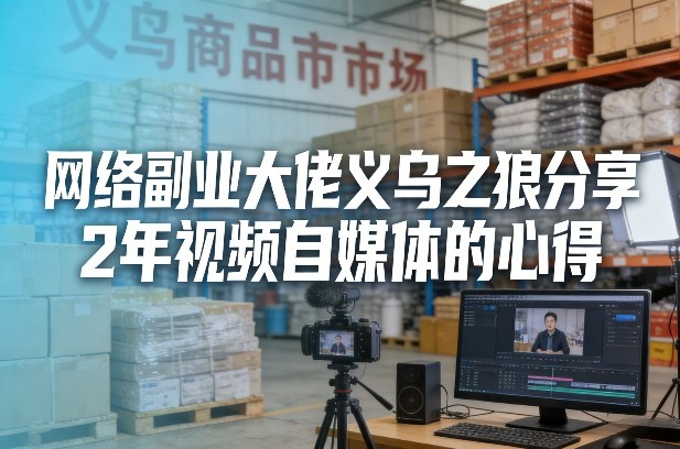 网络副业大佬义乌之狼分享2年视频自媒体的心得【文档】-智云网创 - 网创副业项目资源站