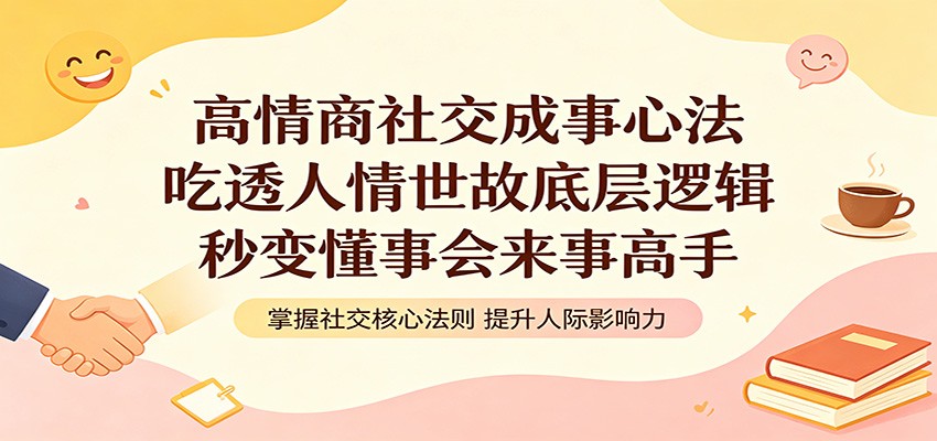 高情商社交成事心法:吃透人情世故底层逻辑,秒变懂事会来事高手-智云网创 - 网创副业项目资源站