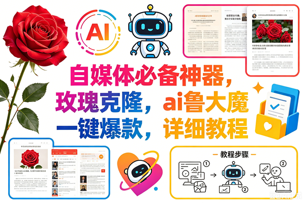 （18441期）玫瑰克隆神器，一键ai大魔，爆款工具，自媒体必备，60多个功能的详细教程-智云网创 - 网创副业项目资源站