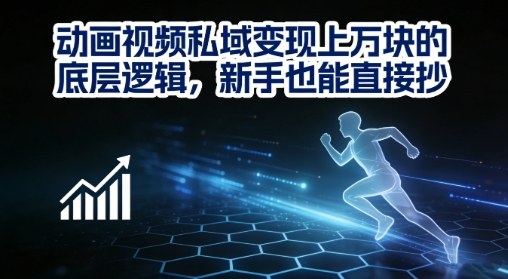 动画视频私域变现上W的底层逻辑，新手也能直接抄-智云网创 - 网创副业项目资源站