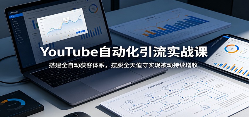 YouTube自动化引流实战课:搭建全自动获客体系,摆脱全天值守实现被动持续增收-智云网创 - 网创副业项目资源站